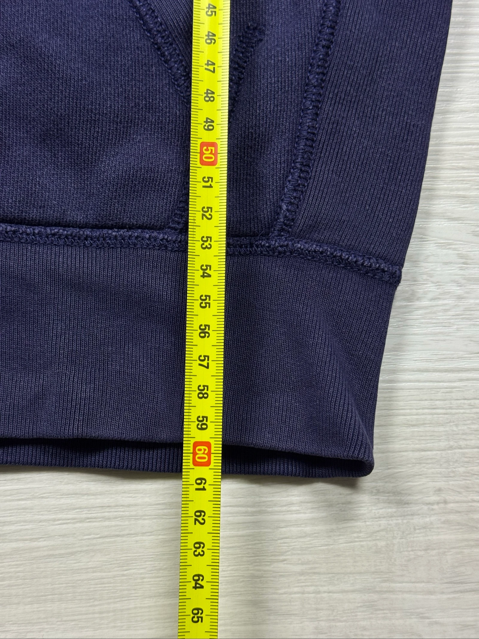 Ralph Lauren Full Zip Hoodie Navy Blue Yellow Pony Vintage Size M/L – photo 11
